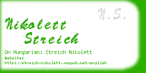 nikolett streich business card